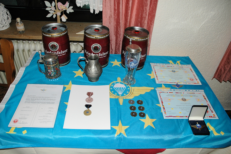 Schießwettkampf mit Jahresabschlußfeier des Europäischen Militär-Fallschirmsprungverbandes in Firedenfeld 2025s: Fotos EMFV