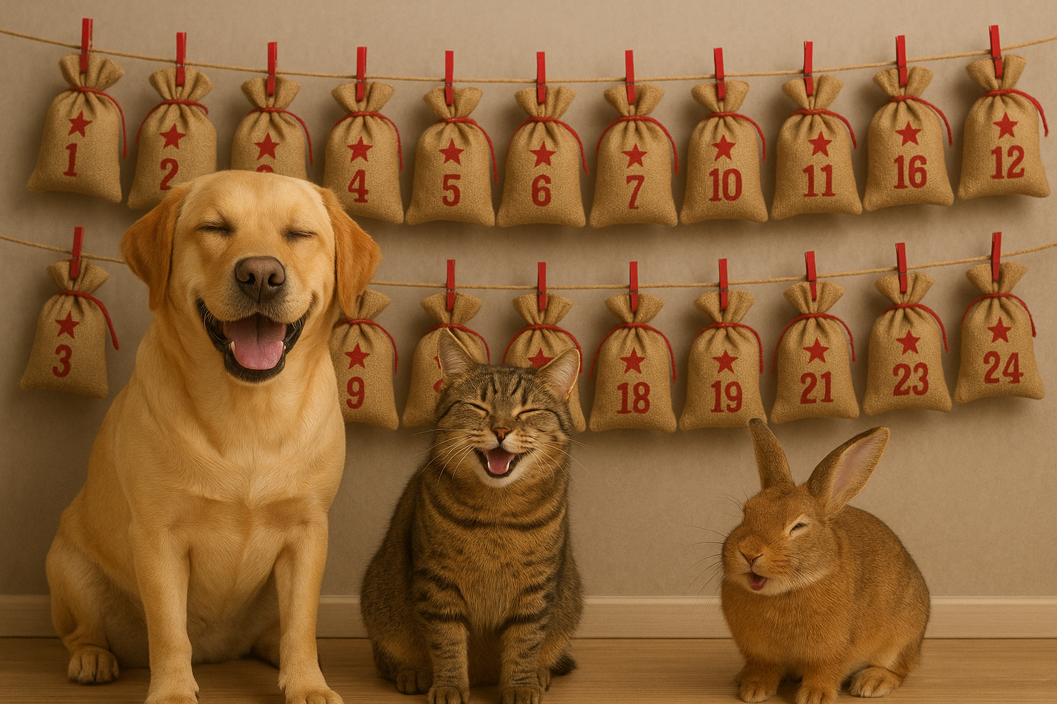 Tiere Advent Tiere vor Adventskalender