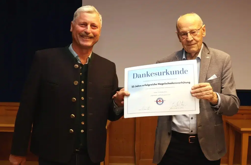 Hagelabwehr über Landkreisgrenzen hinweg: 25 Jahre Einsatz und Forschung