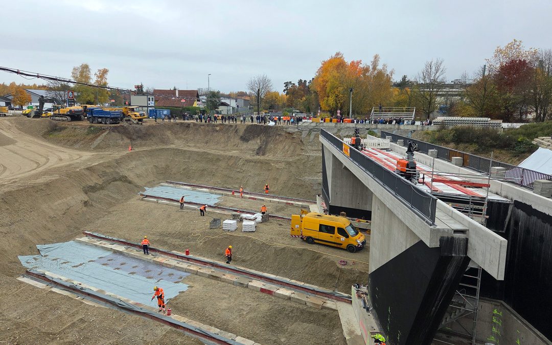 Umbau der Pürtinger Kreuzung (Landkreis Mühldorf): Die Brücke ist drin