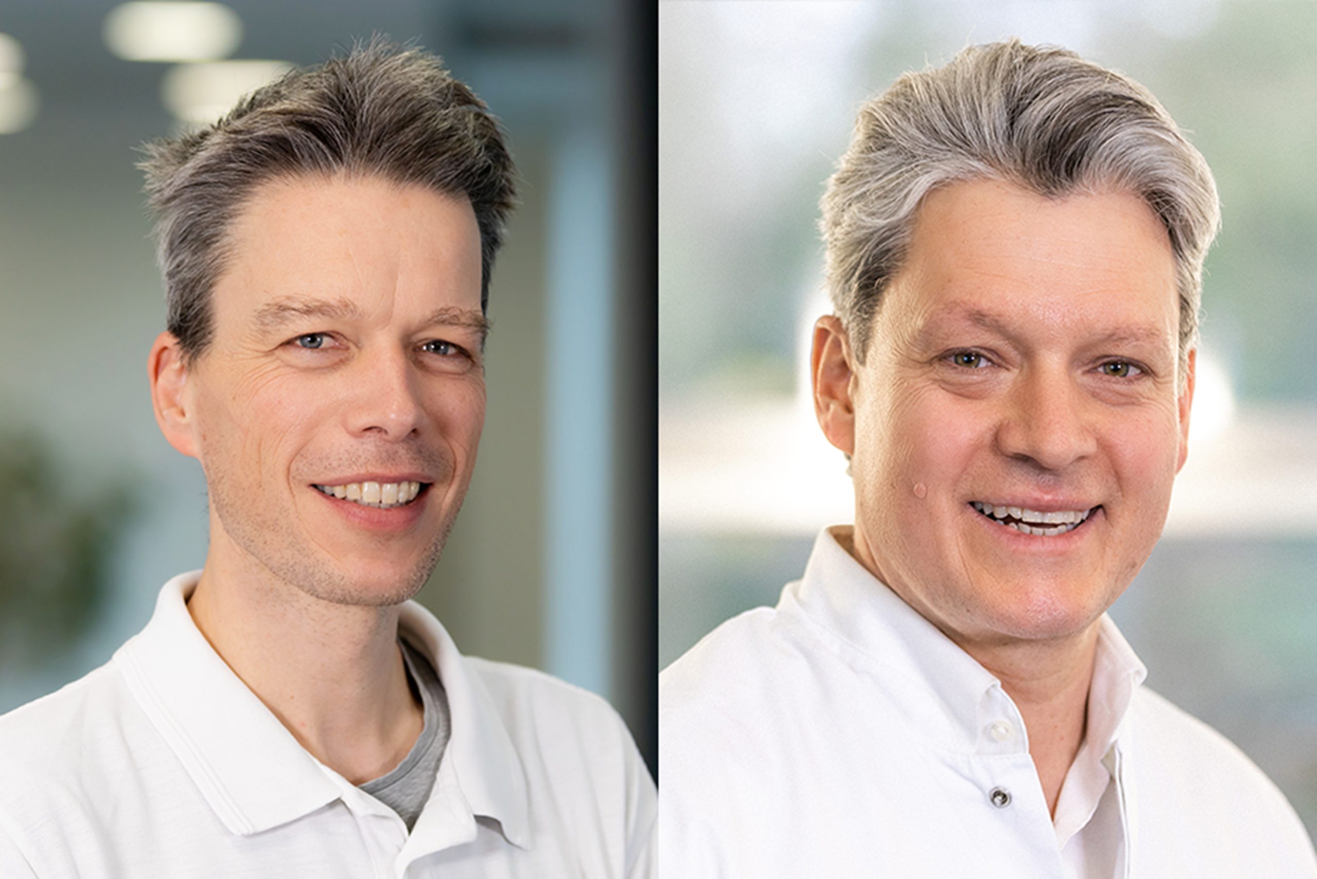 PRI_Felber_Herrle_Porträt_Print Leitender Oberarzt Dr. Jörg Felber und Chefarzt PD Dr. Florian Herrle. Foto: RoMed Kliniken