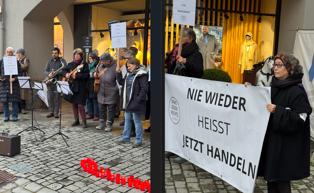 Omas gegen rechts Rosenheim gedachten der Novemberprogrome von 1938