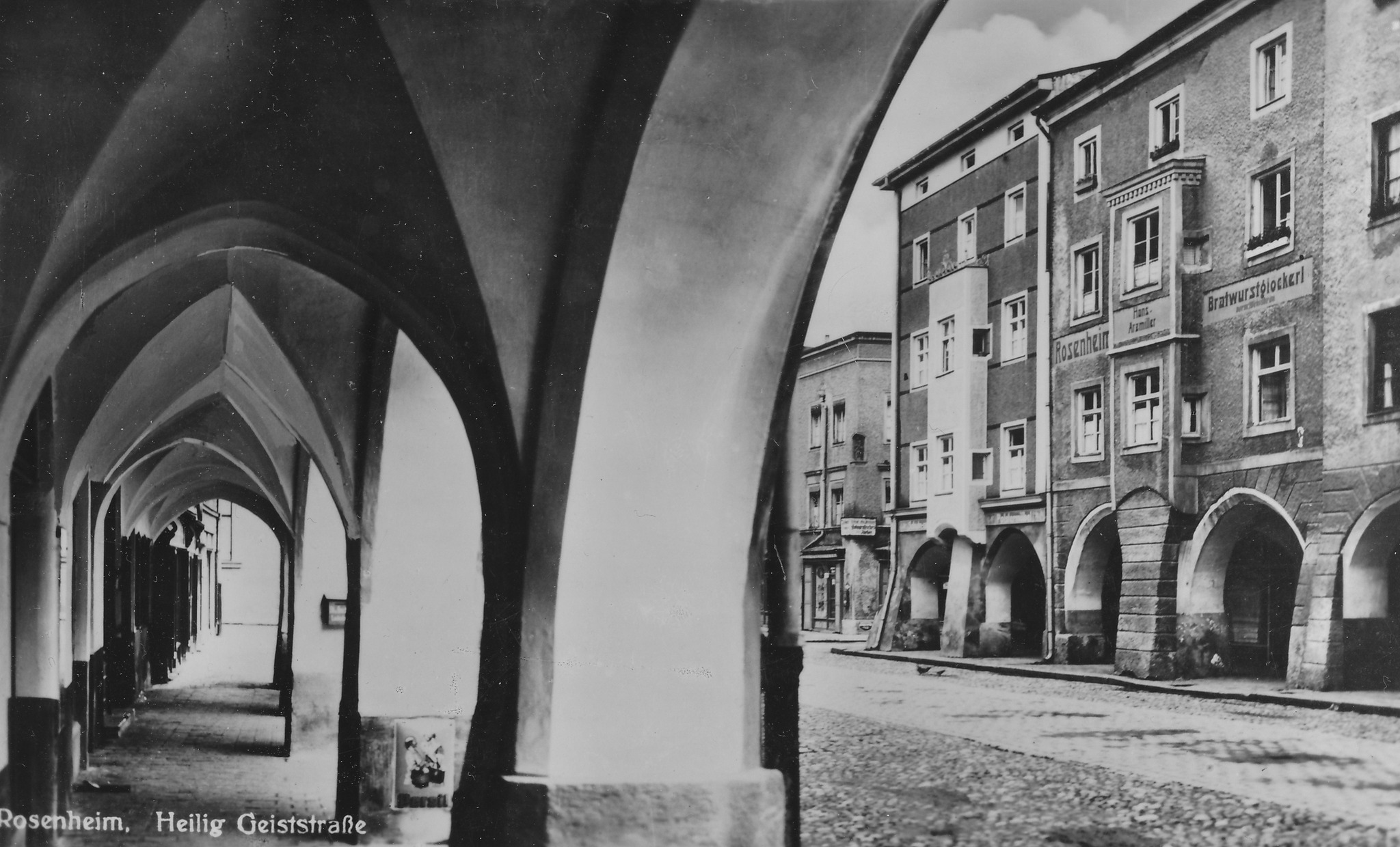 487172838_9515162041863356_5645968940790366780_n Heilig-Geist-Straße in Rosenheim um ca. 1900. Foto: Beitragsbild: Herbert Borrmann