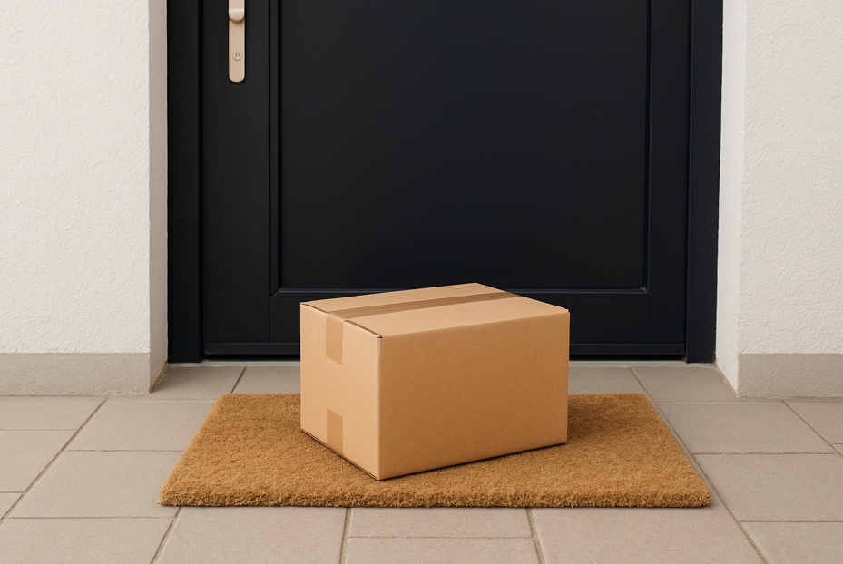 Paket Paket vor der Haustür. Foto: ai