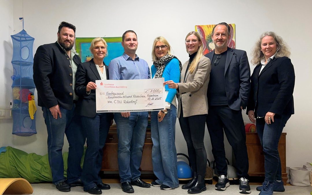 CSU Rohrdorf spendet an Kinderschutzbund Rosenheim