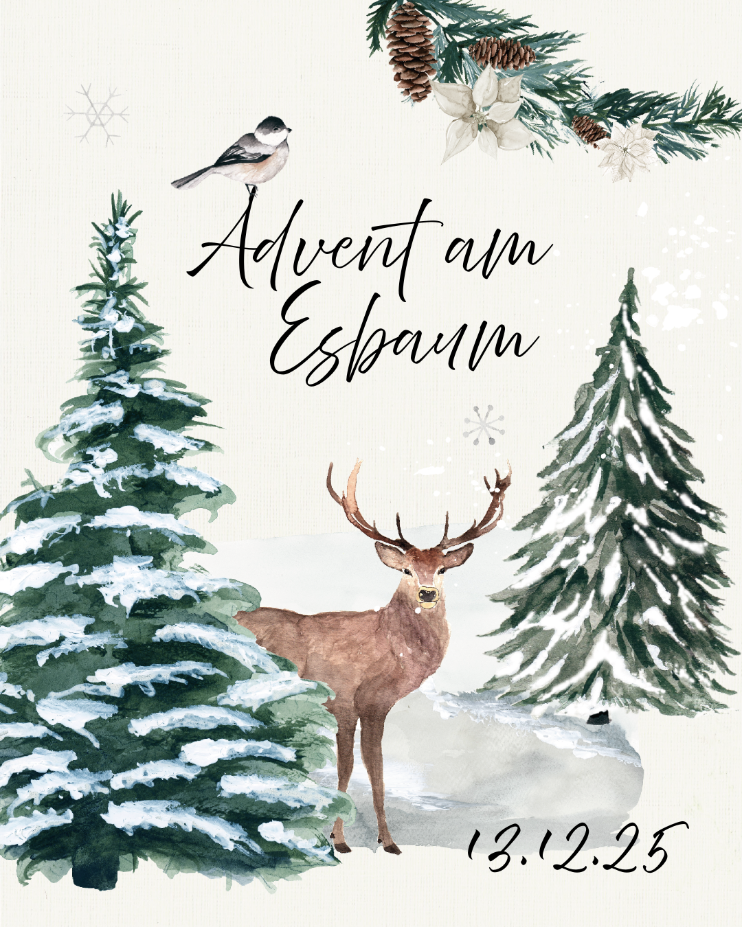 Titel Adventssamstag im Rosenheimer Esbaumviertel. Foto: Copyright Interessengemeinschaft Esbaumviertel