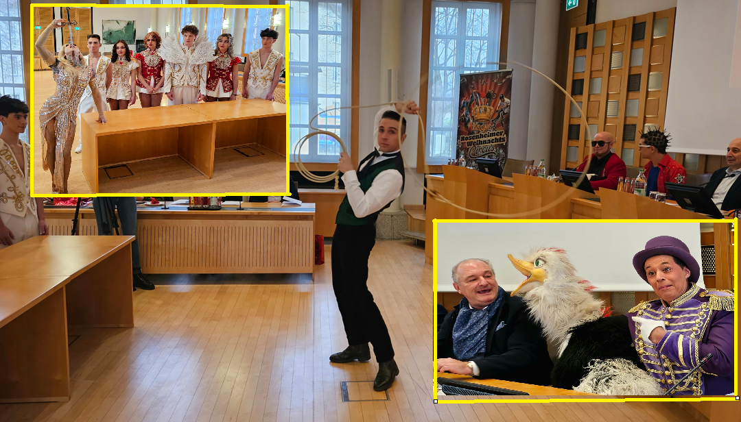 Manege im Rathaussaal – Circus Krone stimmt Rosenheim auf den Weihnachtscircus ein