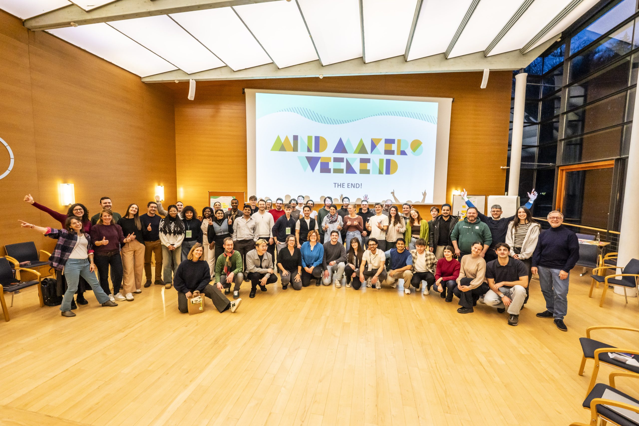 renditionDownload Etwa 50 Studenten von sechs Hochschulen waren beim ersten Mind Makers Weekend des Gründungshub Oberbayern dabei. Foto: Dobner Angermann GmbH