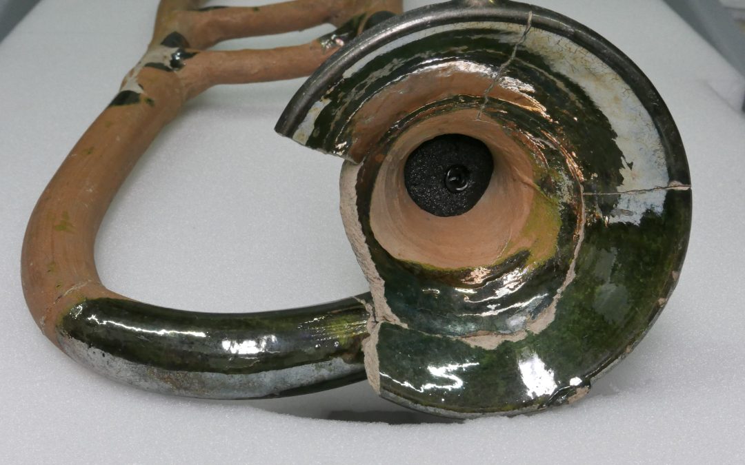 Ein Fund mit Seltenheitswert: die getöpferte Trompete aus Dorfen