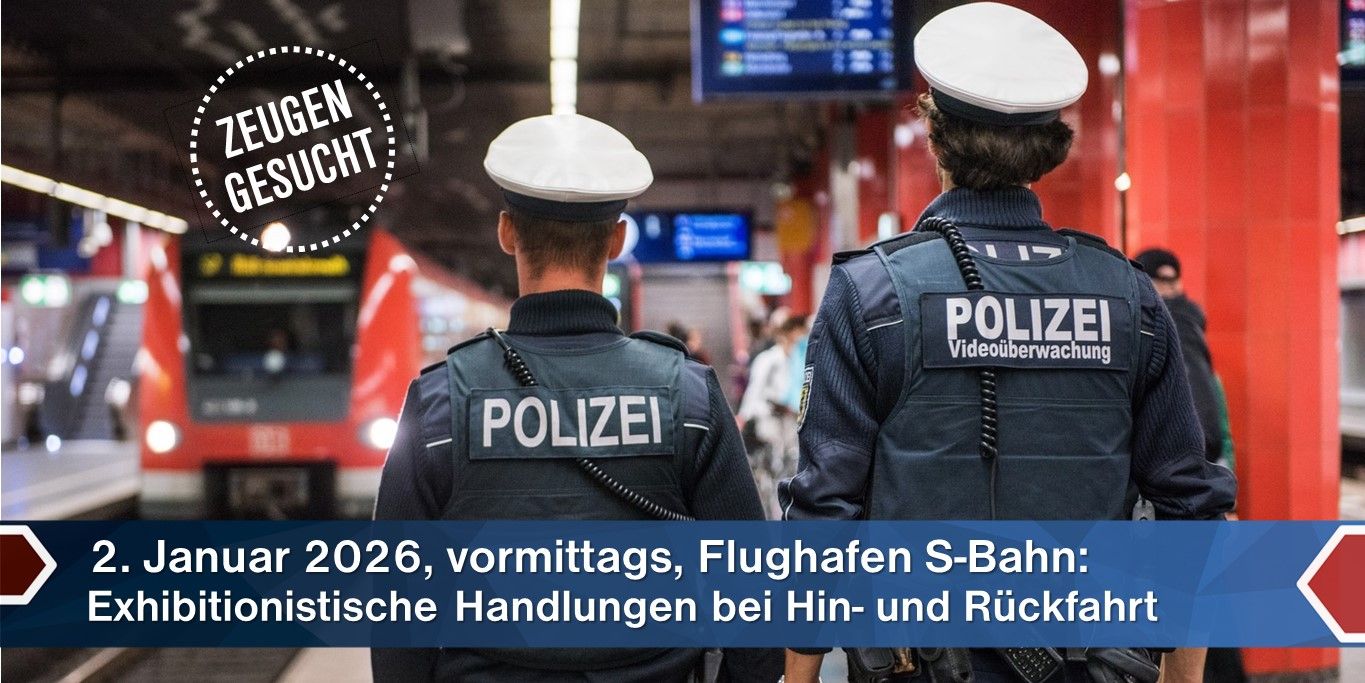 260129_ZA_S8_ExHandl Die Bundespolizei München sucht Zeugen exhibitionistischer Handlungen in einer S8. Foto: Bundespolizei
