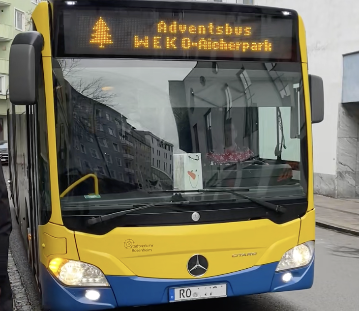 Adventsbus Rosenheim steigert Fahrgastzahlen durch neues Konzept
