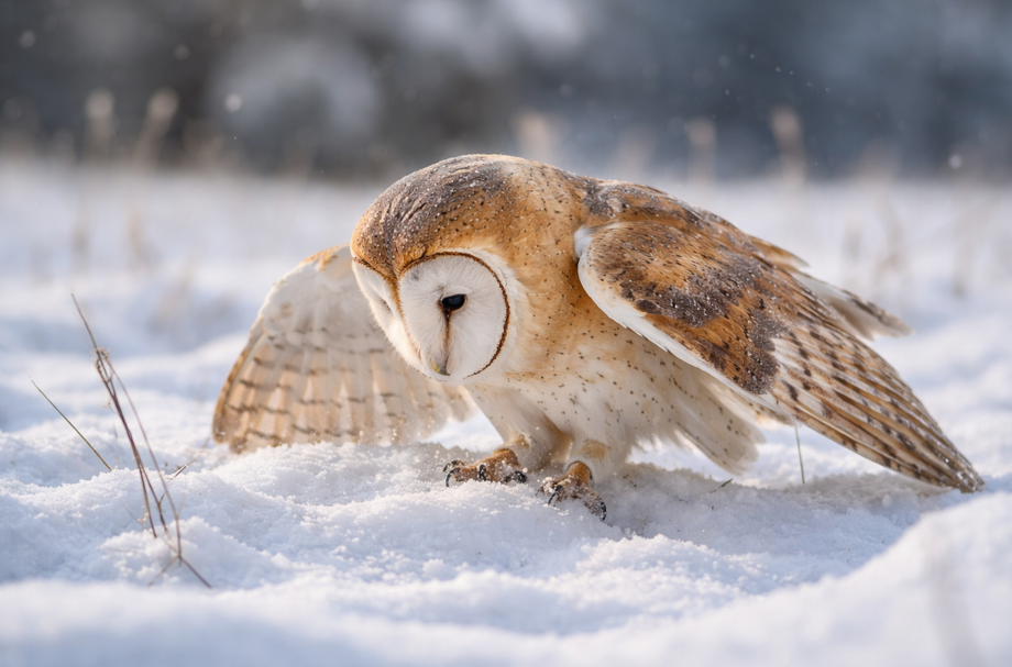 Viel Schnee in Bayern: Eulen und Greifvögel haben Probleme bei der Nahrungssuche