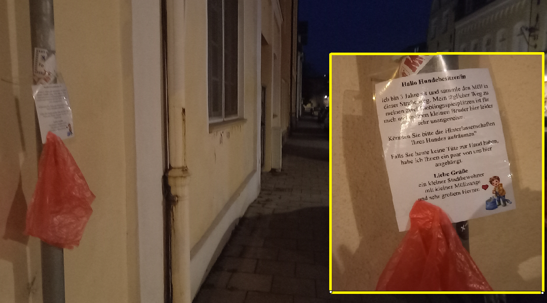 Ein kleiner Zettel, ein großer Appell an Hundehalter