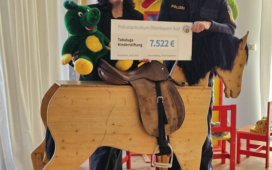 Polizei spendet 7.522 Euro für Tabaluga Kinderstiftung