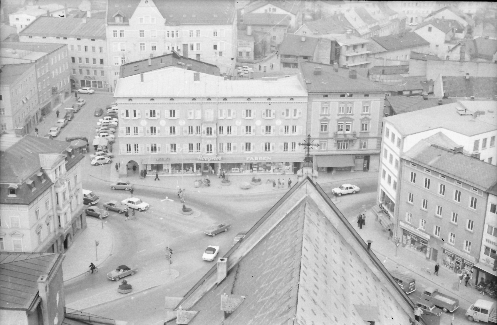 502466266_9981758868537002_6965062075504893513_n Ludwigsplatz in Rosenheim im Jahr 1973. Foto: Archiv Herbert Borrmann - Foto: Werner Krämer