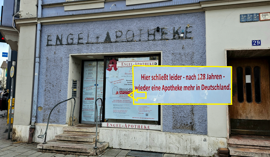 Wenn wieder eine Apotheke verschwindet – Das Ende der Engel-Apotheke in Rosenheim
