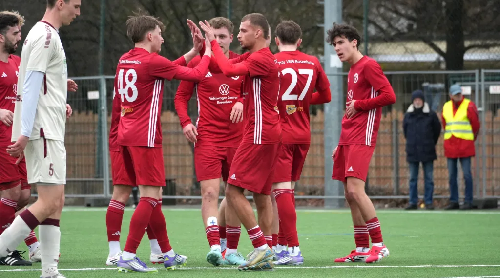 Herren Vorfreude auf den Rückrundenstart beim TSV 1860 Rosenheim. Foto: TSV 1860 Rosenheim