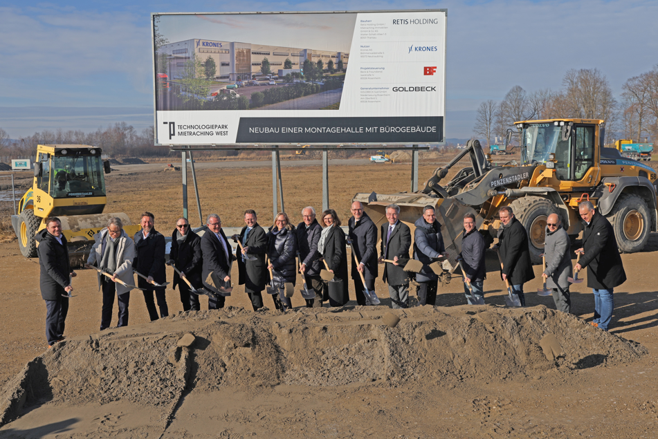 Spatenstich für neues Krones-Betriebsgebäude in Bad Aibling