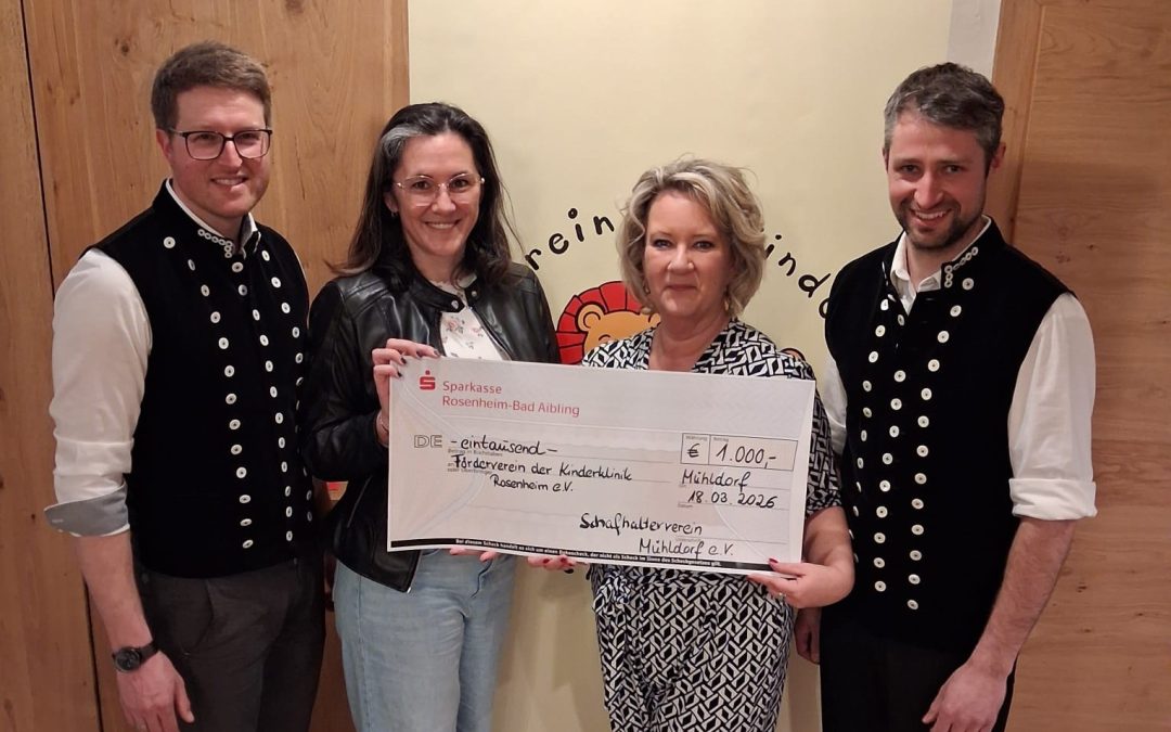 1000 Euro für die Kinderklinik Rosenheim