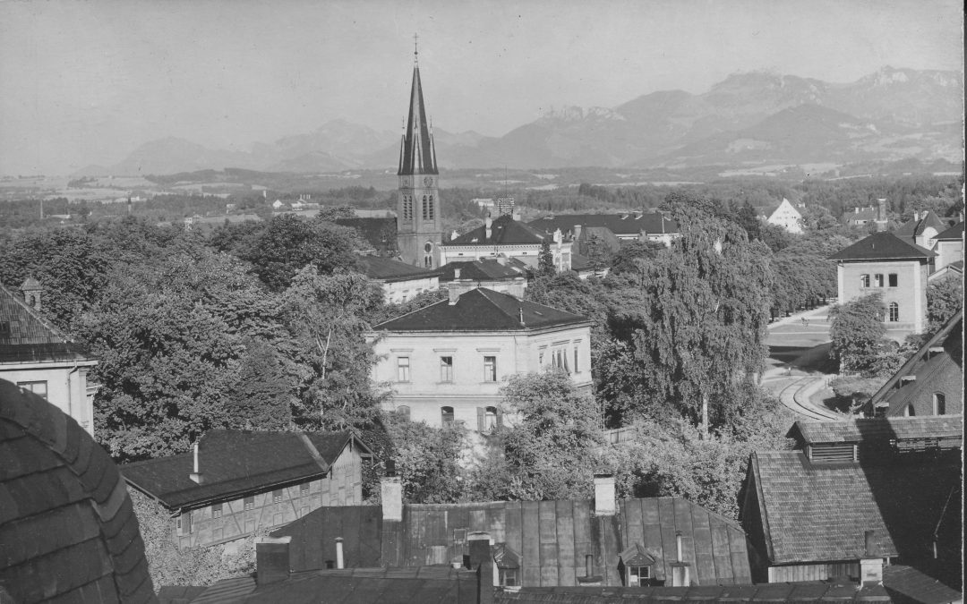 Rosenheim, Luftaufnahme, ca. 1920