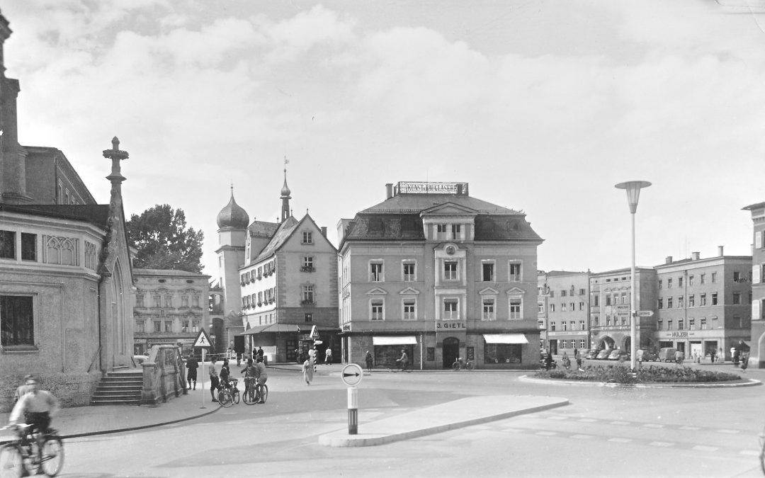 Ludwigsplatz, Rosenheim, ca. 1950er Jahre