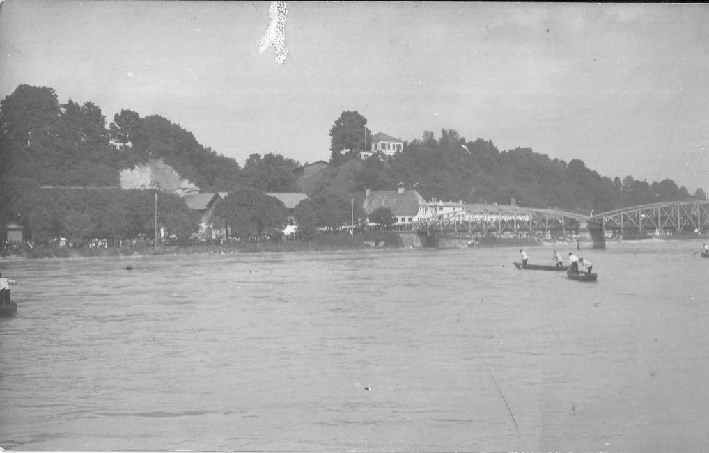 Innbrücke, Rosenheim, ca. 1900