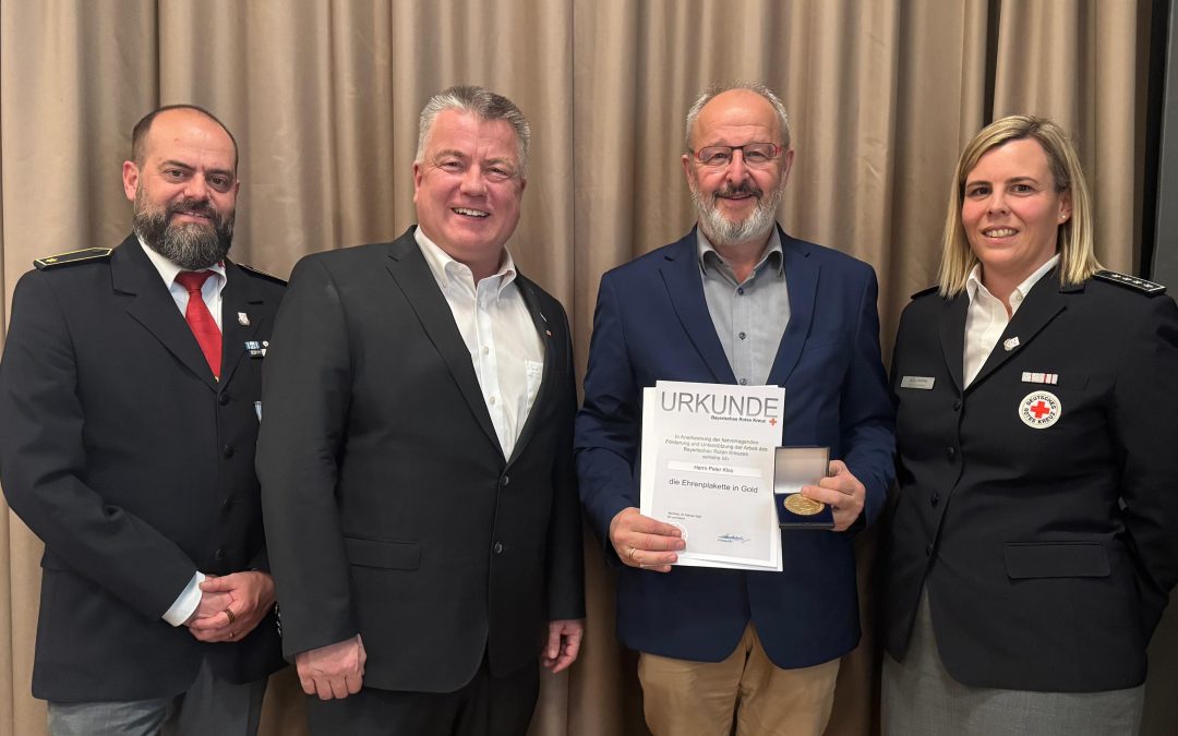 Goldene Ehrenplakette für Kolbermoorer Bürgermeister