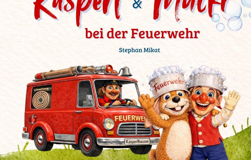 Kinderbuch vom Chiemsee-Kasperl: Stephan Mikat veröffentlicht „Kasperl & Mucki bei der Feuerwehr“