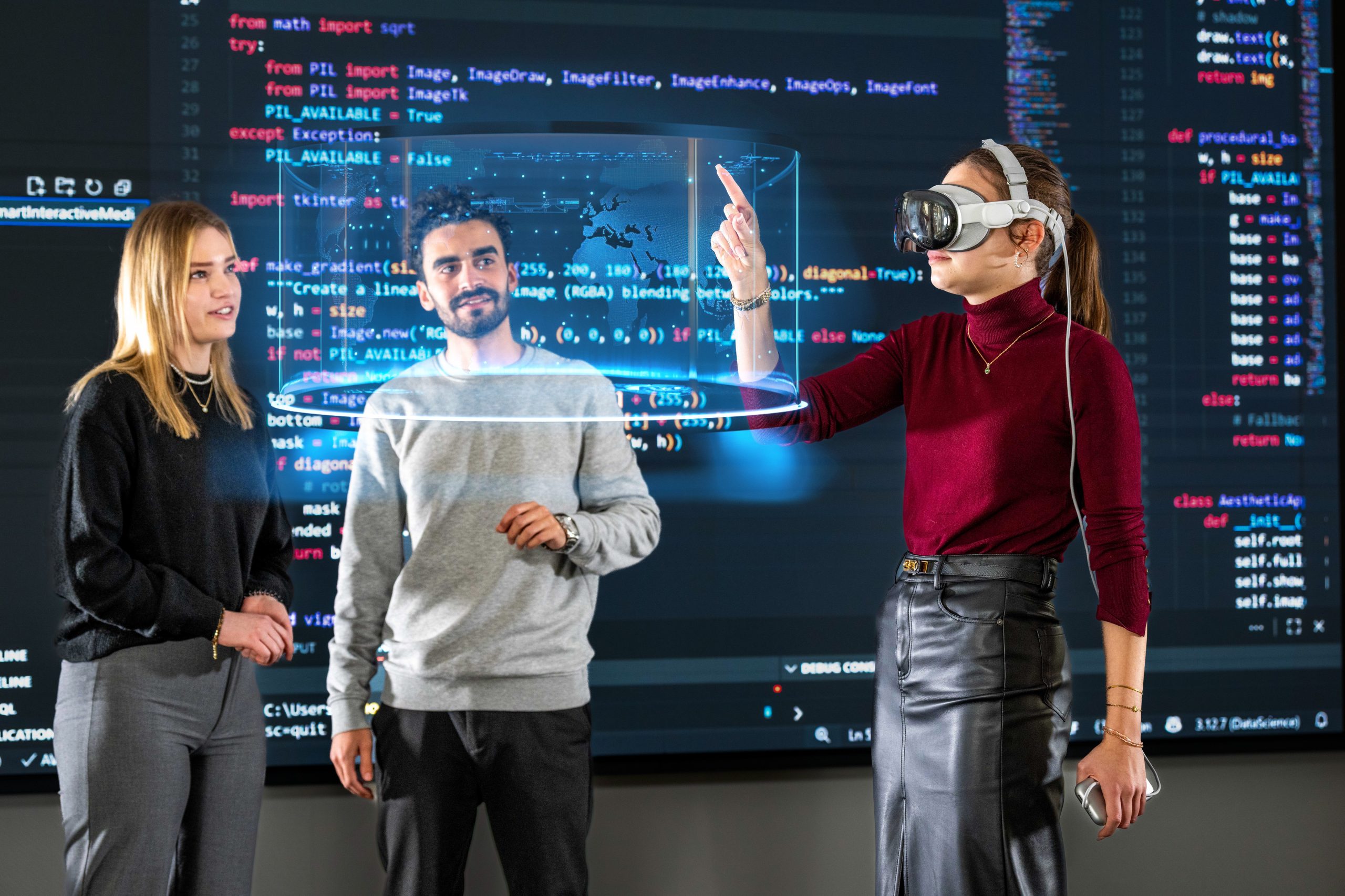 Symboldbild_Smart_Interactive_Media_Baudrexl Im neuen Studiengang Smart Interactive Media beschäftigen sich die Studenten mit zahlreichen innovativen Technologien. Copyright Max Baudrexl