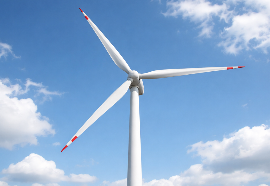 Windkraftrad Windkraftrad. Symbolfoto ai generiert