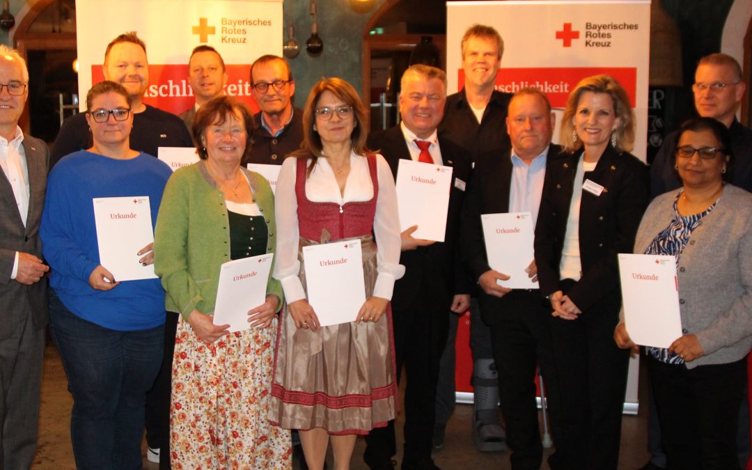 460 Dienstjahre beim BRK in Rosenheim gewürdigt