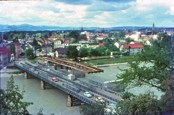 Innbrücke, Rosenheim, 1962