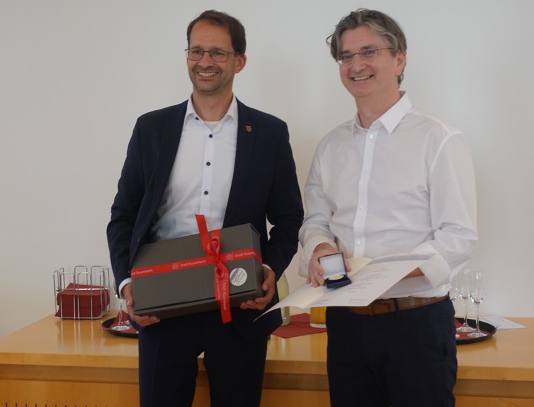 Rosenheim ehrt Michael Gartner mit Städtischer Verdienstmedaille
