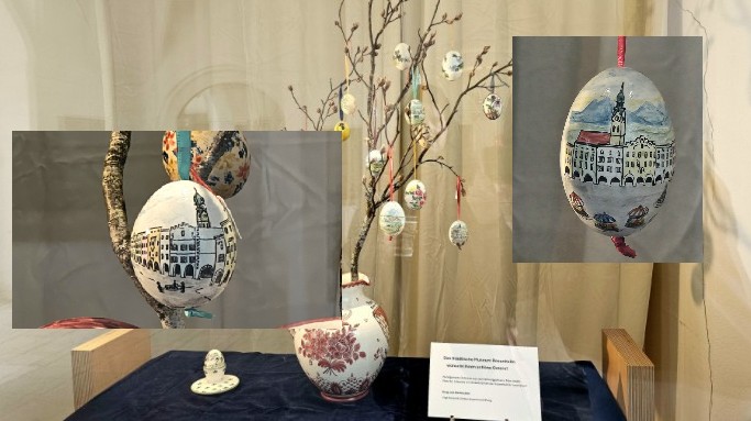 Ostern hauptfoto Osterstrauch im Städtischen Museum Rosenheim. Foto: Josefa Staudhammer