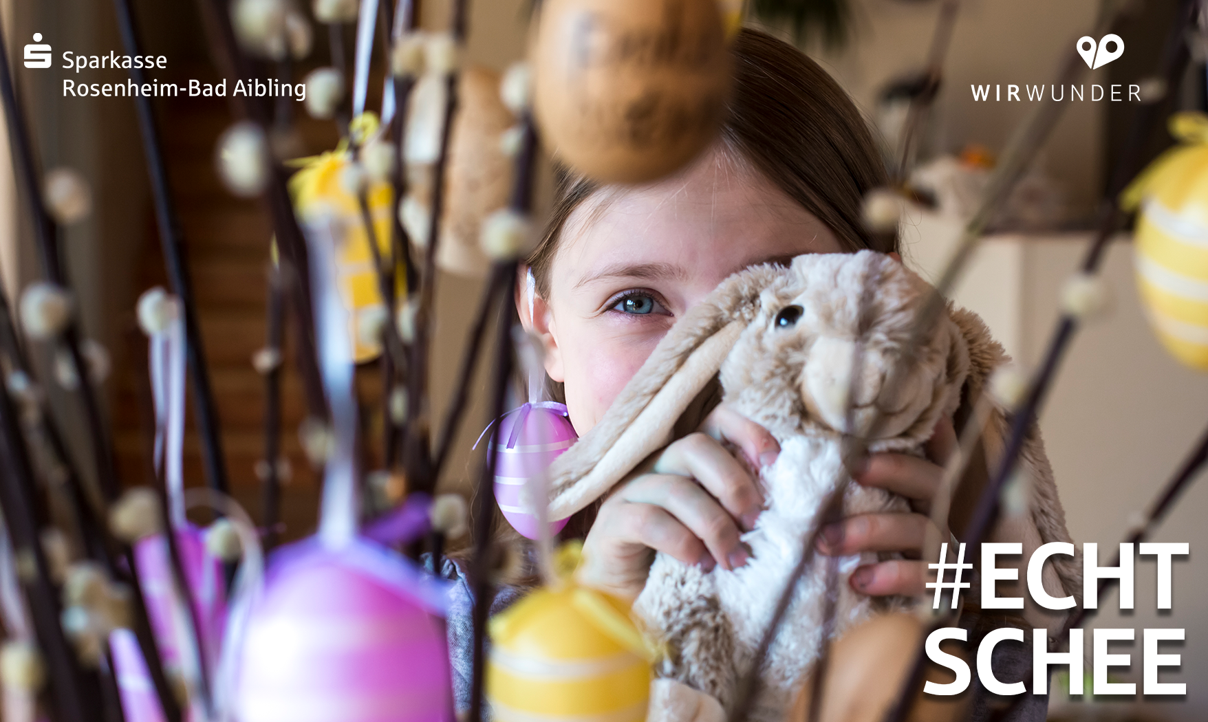 PM_Osteraktion auf WirWunder_SPK RO AIB #echtschee – zu Ostern zählt jede Spende doppelt. Copyright Sparkasse Rosenheim-Bad Aibling