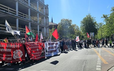 Ungewöhnlicher Start beim 1. Mai in Rosenheim – DGB-Demo und Maikundgebung mit kurzer Verzögerung