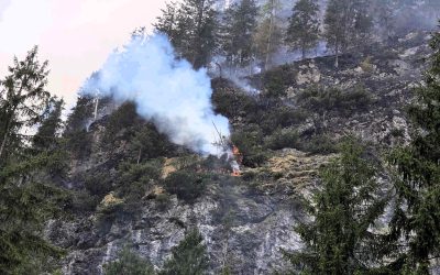 Brand am Saurüsselkopf: Lage bleibt stabilisiert