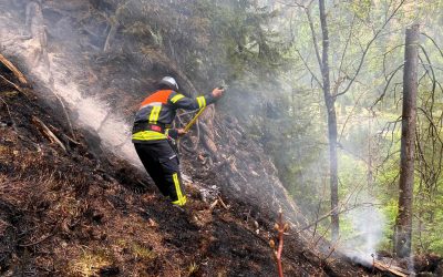 Lage am Saurüsselkopf: Nachlöscharbeiten im Fokus – Einsatz weiterhin im Gange