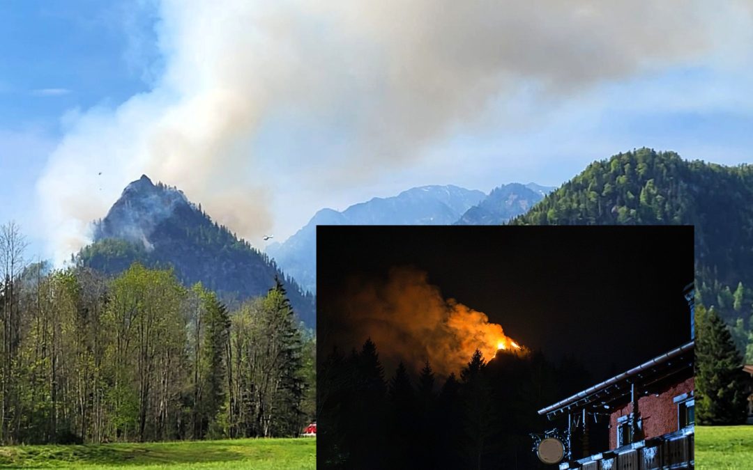 Waldbrand am Saurüsselkopf: Katastrophenfall ausgerufen
