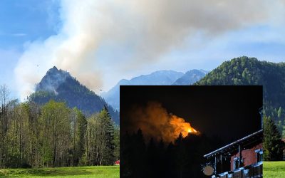 Waldbrand am Saurüsselkopf: Katastrophenfall ausgerufen