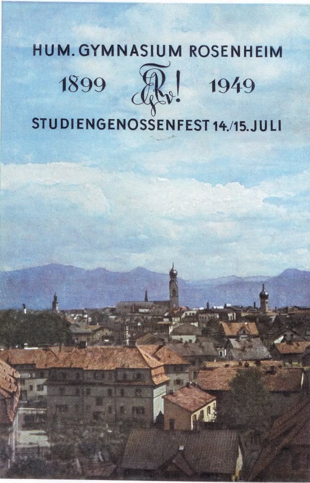 509606623_23889984107287910_4245435093146228191_n Einladung Studiengenossenfest des Ignaz-Günther-Gymnasium im Jahr 1949. Foto: Archiv Herbert Borrmann