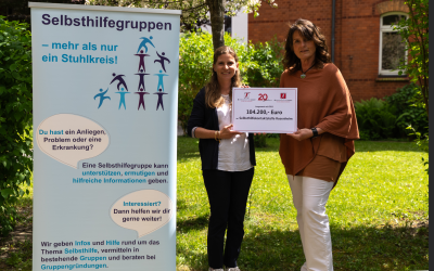 20 Jahre Sparkassenstiftungen Zukunft: Mehr als 104.000 Euro fĂŒr die Selbsthilfekontaktstelle Rosenheim