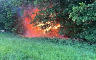 Erneuter Brand bei Rohrdorf: Kriminalpolizei prüft möglichen Zusammenhang