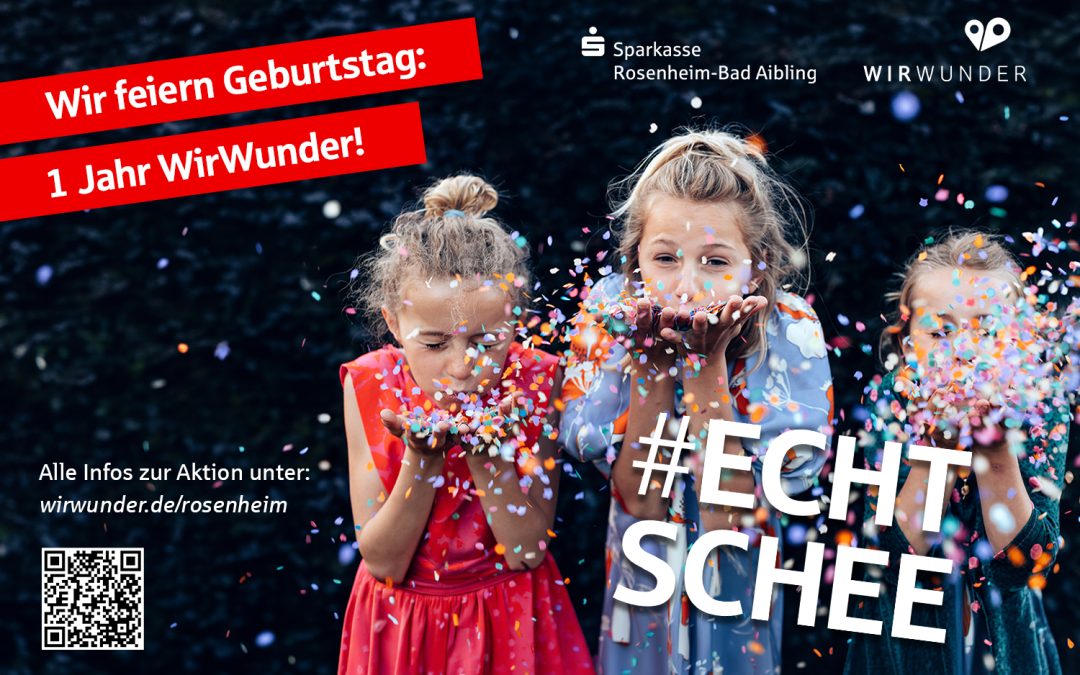 Ein Jahr WirWunder in Rosenheim: Sparkasse verdoppelt Spenden für regionale Projekte