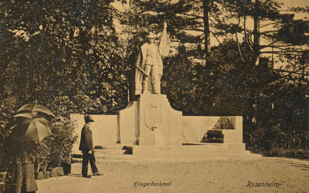 Kriegerdenkmal, Königstraße, Rosenheim, 1909