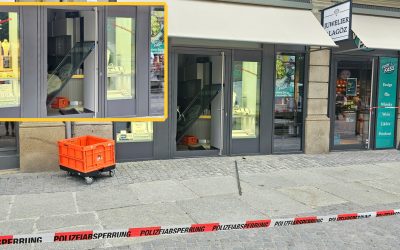 Blitzeinbruch im Rosenheimer Juweliergeschäft: Täter flüchten – Kripo bittet um Hinweise