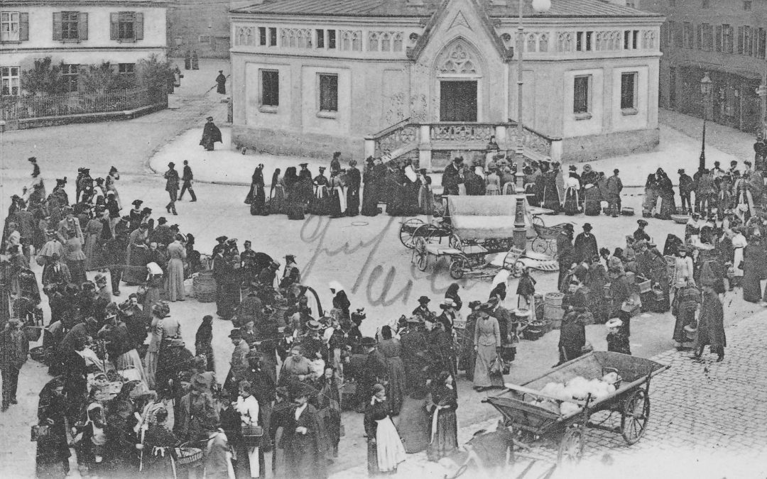 Markt, Ludwigsplatz, Rosenheim, 1904