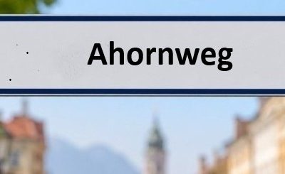 Straßennamen in Rosenheim: Ahornweg