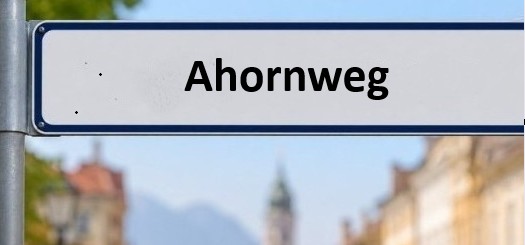 Straßennamen in Rosenheim: Ahornweg