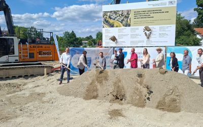 Wohnprojekt Mangfallau: Spatenstich für 60 städtische Wohnungen